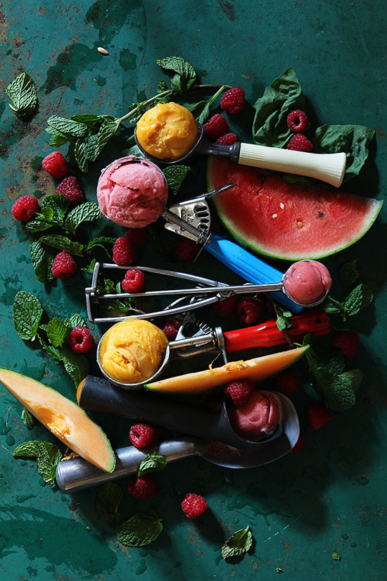 Cantaloupe-and-Watermelon-Berry-Sorbet-by-Delish-Dish