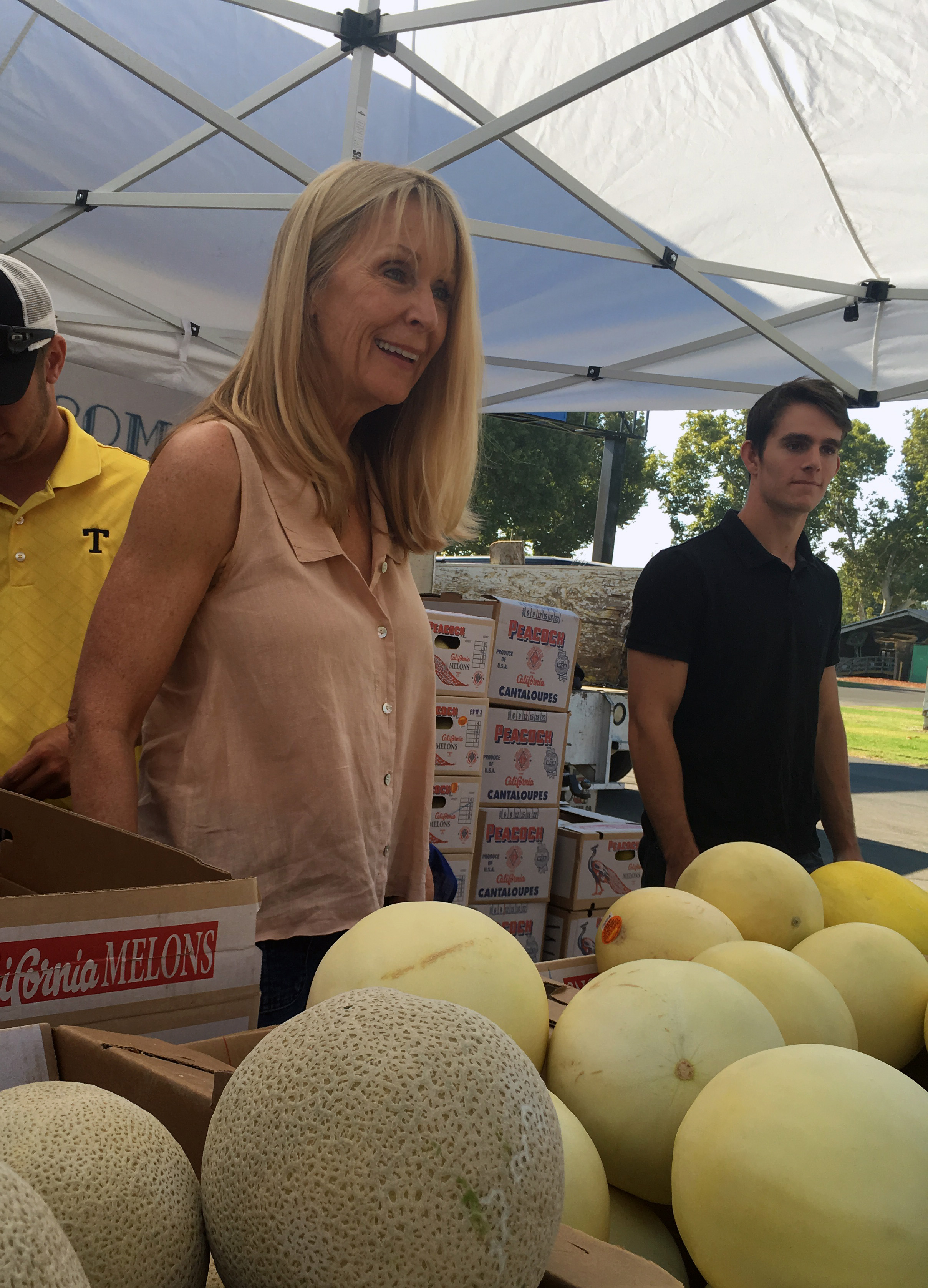 Kathy Smith Works Farmers Market Stand