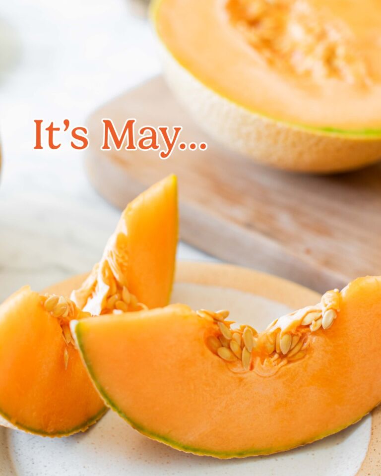 May your May be filled with California cantaloupe 🫶